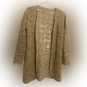 Beige Boho Cardigan